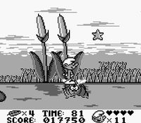 une photo d'Ã©cran de Les Schtroumpfs sur Nintendo Game Boy